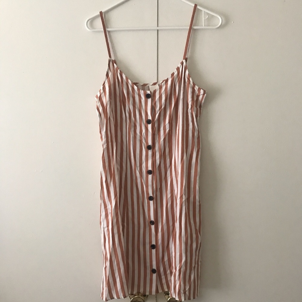 💜2 for 12💜 H&M striped dress with buttons